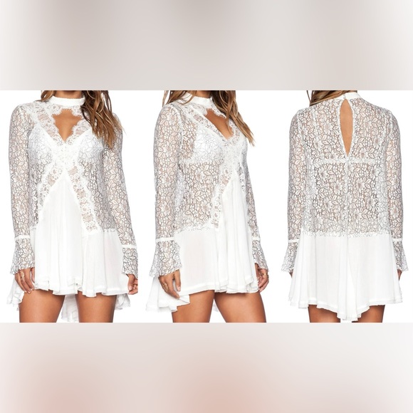 Free People Tell Tale Cutout Lace Tunic - Picture 9 of 10